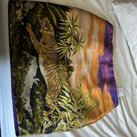 Marccain woven skirt green , orange and purple - Picture 2 of 5